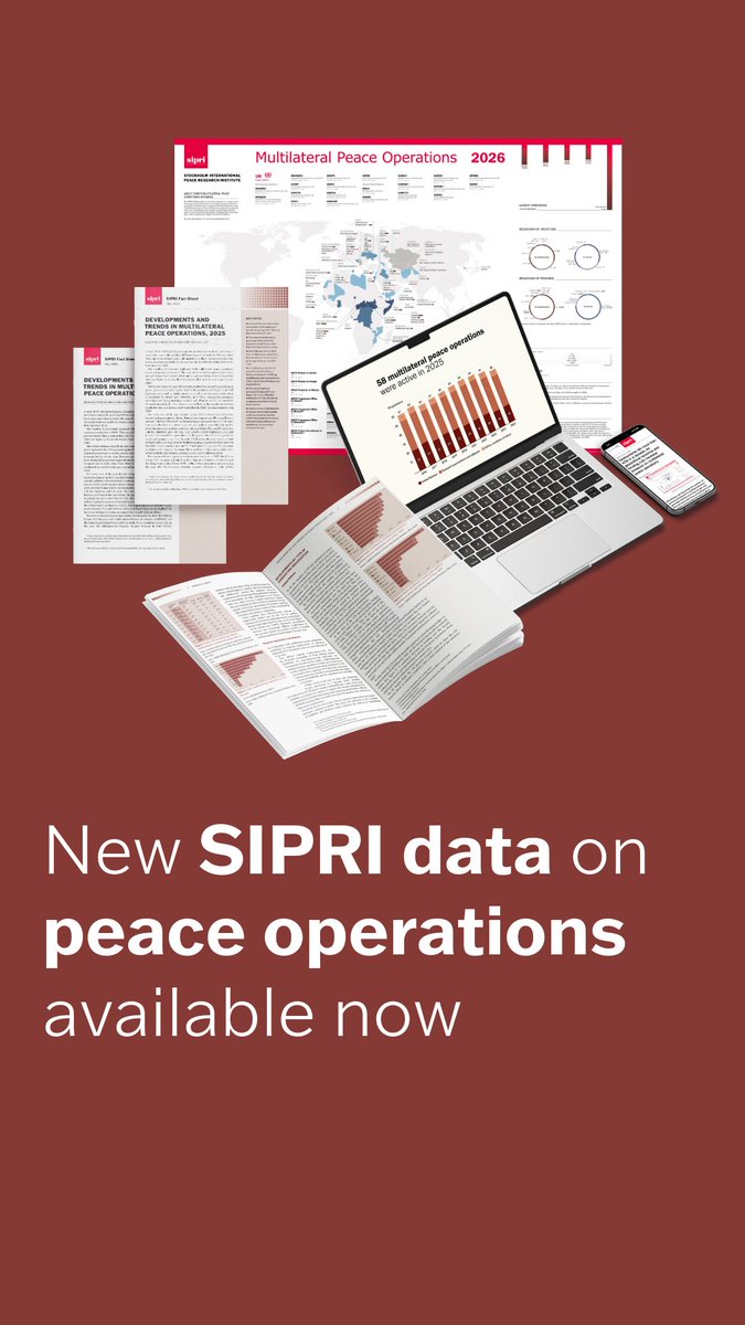 SIPRIorg's tweet photo. Peacekeeping in peril amid plummeting troop numbers and geopolitical deadlock.

New SIPRI data on multilateral #PeaceOperations out now.

Press release ➡️ https://t.co/hdZCpgz0Wj
Fact Sheet ➡️ https://t.co/4n2XvY2aau

#Peacekeeping #PeaceOps #PKDay #SIPRI https://t.co/AGFLlp8PNh