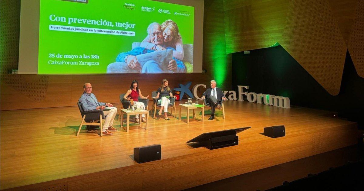 AFEDAZ2's tweet photo. 🧠✨ Gracias a todas las personas que nos acompañasteis en la conferencia “Herramientas jurídicas en la enfermedad del Alzheimer”, celebrada en CaixaForum Zaragoza.

Fue un espacio muy enriquecedor en el que pudimos reflexionar sobre la importancia de anticiparse y conocer las https://t.co/D0YRZZpluo