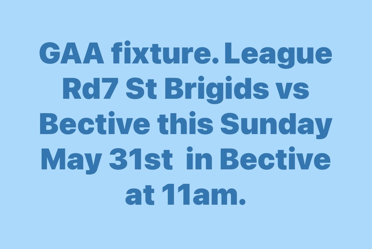 Stbrigids_gfc's tweet photo. https://t.co/QvKg6IIBbC
