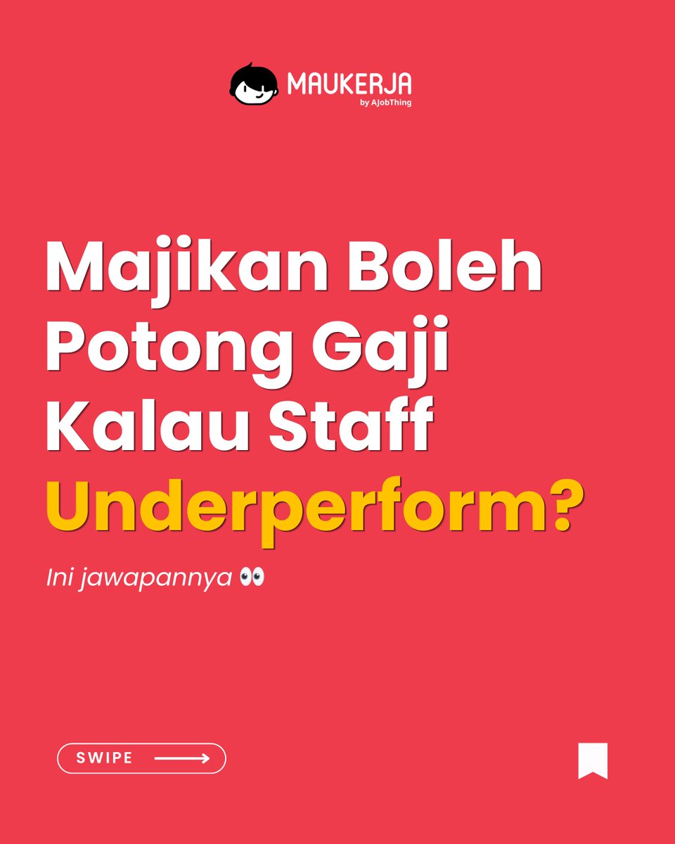 MauKerjaMY's tweet photo. Gaji ialah hak pekerja.

Kalau prestasi kerja kurang baik, majikan boleh ambil tindakan yang betul melalui proses HR.

Tapi potongan gaji tanpa asas yang sah boleh jadi isu undang-undang.

Simpan payslip. Simpan bukti. Tanya sebelum diam.

Masih belum ada resume? Jom buat disini: https://t.co/oUdCQF627e
