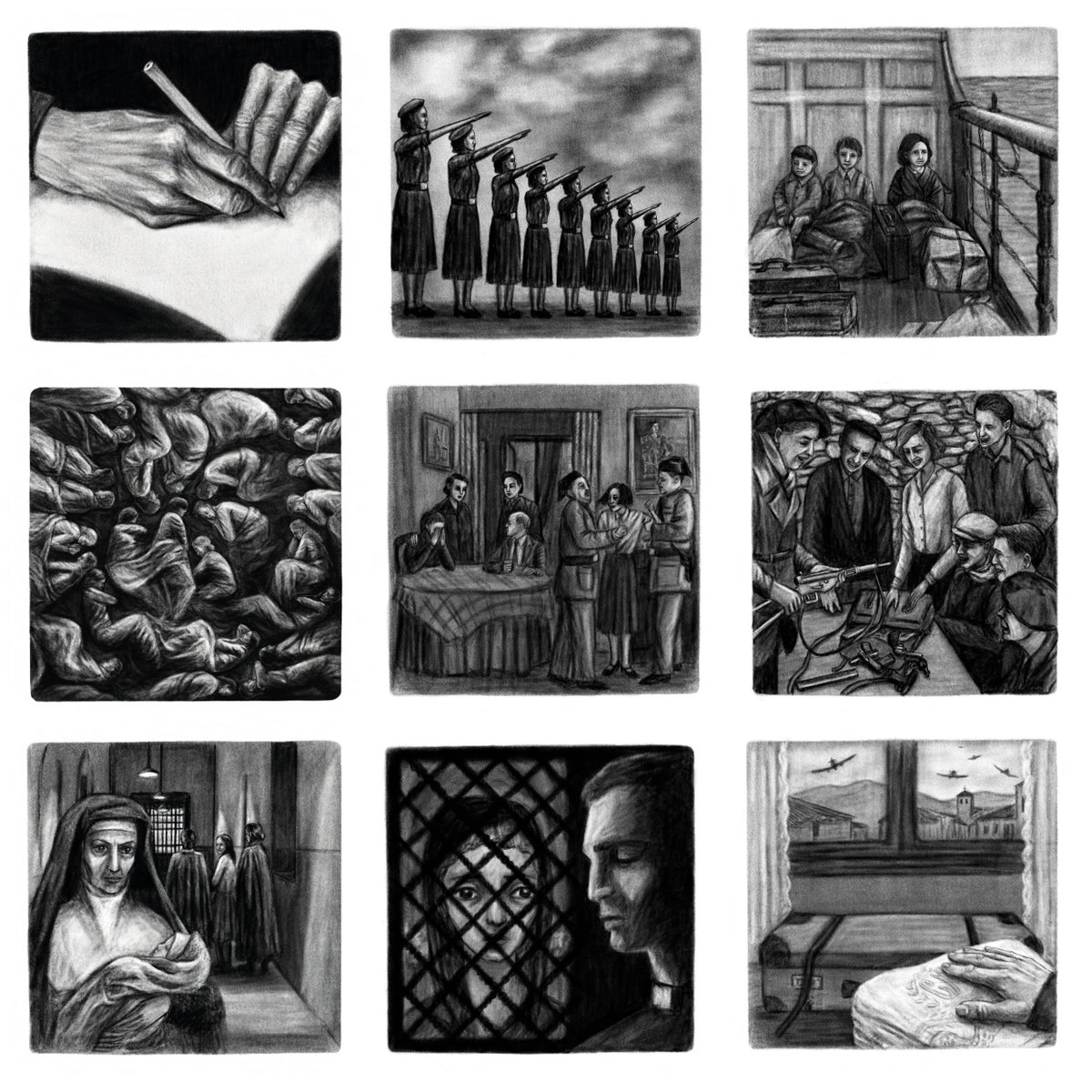 isabelrrilustra's tweet photo. Seguimos en @verkami para publicar #Represaliadas, la trilogía #Dentro, #Fuera y #Lejos en un único libro.
Os dejo una muestra de algunas de las ilustraciones que podéis encontrar en la novela gráfica.
Mil gracias por vuestro apoyo.
https://t.co/vNasrUA7Dq
#MemoriaHistórica https://t.co/4KKJVo26ng