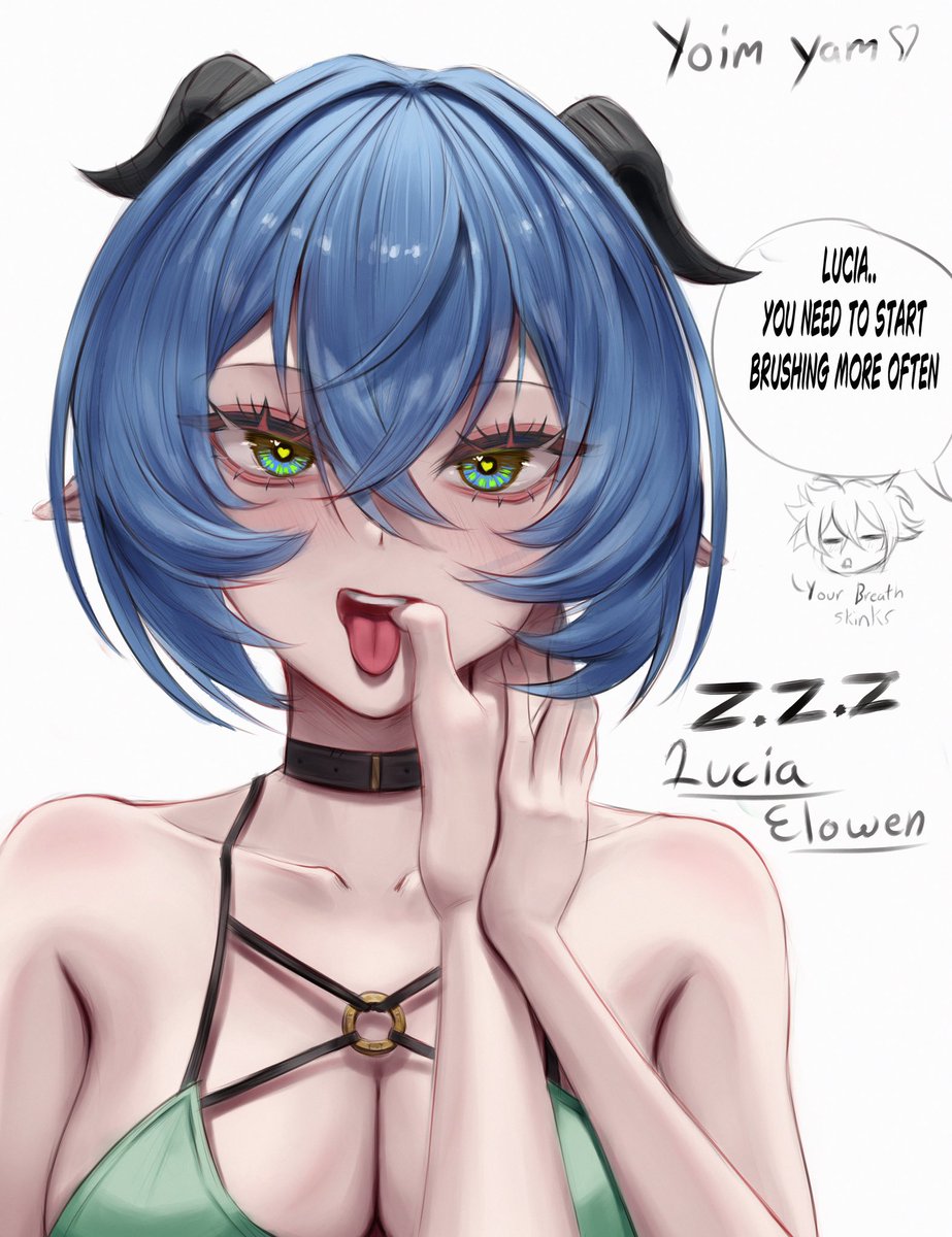 yoimyam's tweet photo. Lucia again… I CAN SEE IT @pottsness I CAN SEE YOUR CURSED TECHNIQUE 
#art #lucia #illustration #zenlesszonezero https://t.co/k1JwR5jxkS