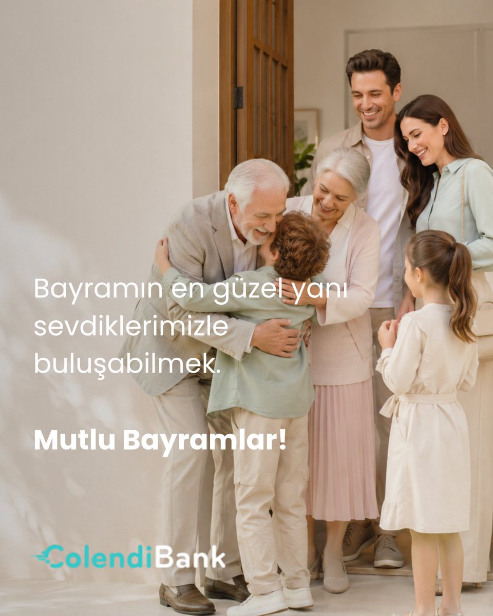 ColendiBank's tweet photo. Sevdiklerinizle Mutlu Bayramlar!

#ColendiBank https://t.co/7k77msEogS