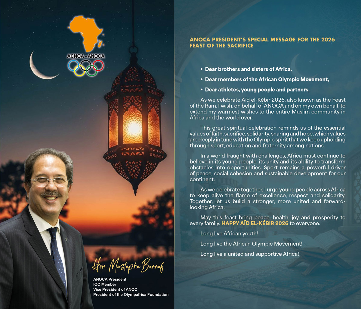 AcnoaAnoca's tweet photo. ANOCA PRESIDENT’S SPECIAL MESSAGE FOR THE 2026 FEAST OF THE SACRIFICE https://t.co/rRrComIvxO