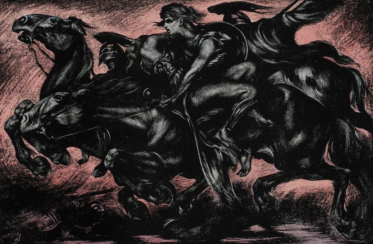 Kinterslaas's tweet photo. Walküren/Valkyries by Alois Kolb https://t.co/KPXUSEVJpm