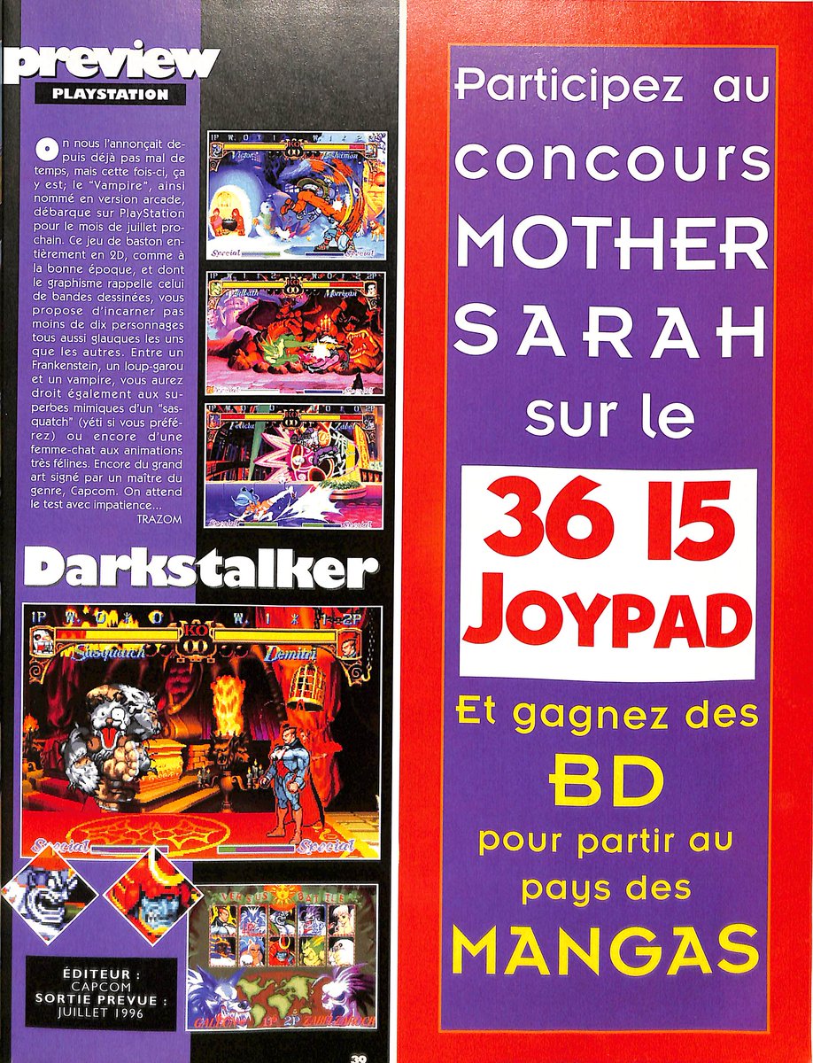 AllmightoFranky's tweet photo. On poursuit avec les Previews de #SkeletonWarriors sur la #Saturn de #SEGA,#ReturnFire et #Darkstalkers sur #Playstation,puis #OlympicSoccer96 sur #Saturn et #PS1! 3/5 https://t.co/5KOPBaWKx9