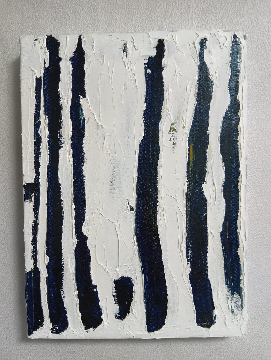 抽象油彩画 小型 菊地又男「抽象作品」油絵・8号 絵画買取・販売の小竹美術
