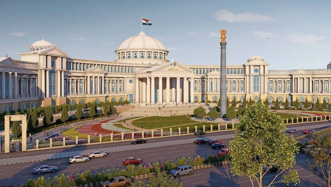india_plus_'s tweet photo. Render for the "Bombay High Court Complex" in Bandra, Mumbai. https://t.co/Lr5YxaZKlN
