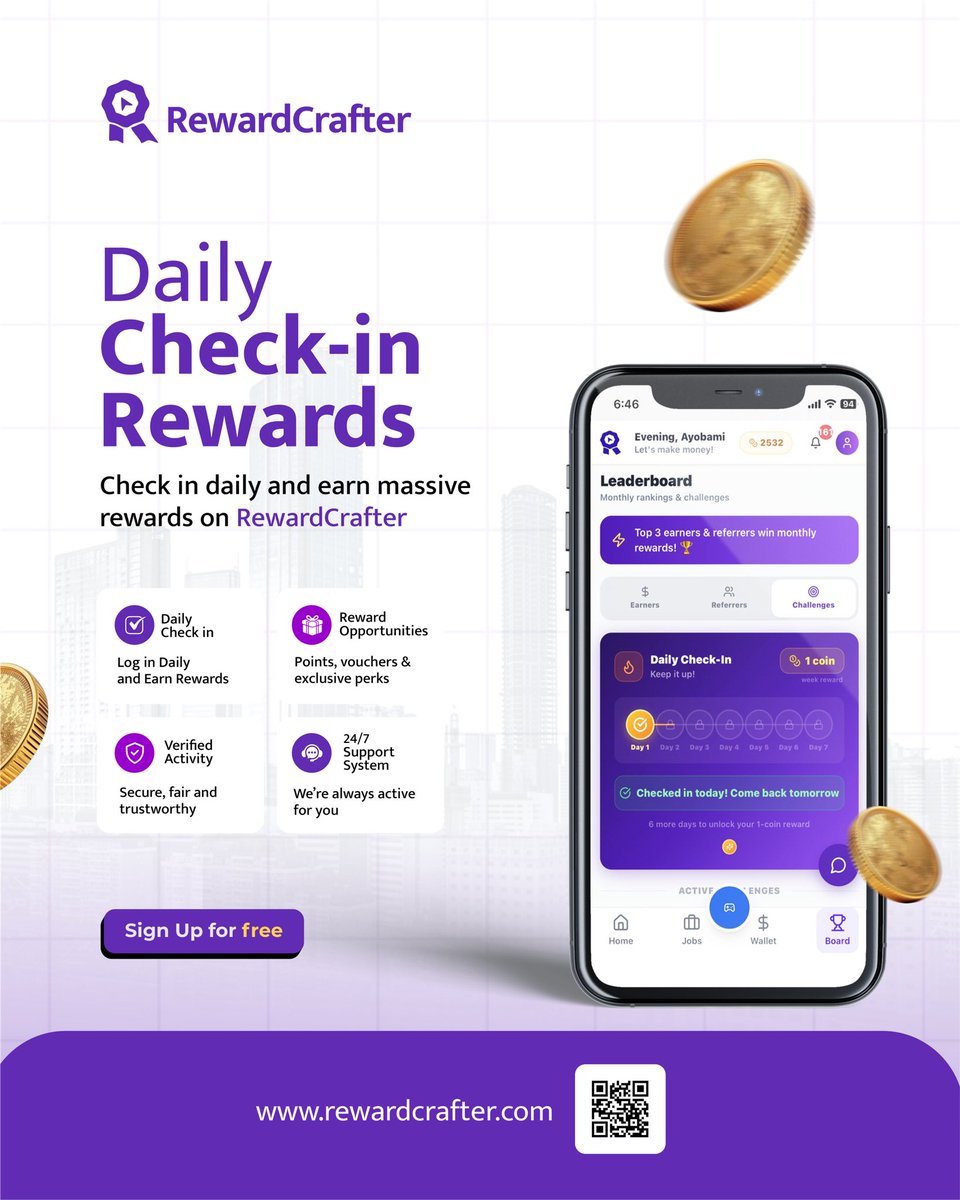 rewardcraf's tweet photo. Check in daily and earn massive on RewarsldCrafter ✨💥 https://t.co/pzGVh0sBJG