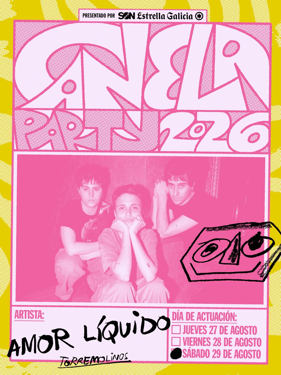 CanelaParty's tweet photo. 🎉AMOR LÍQUIDO🎉

🗓️29 de agosto #CanelaParty2026

🎟️Abonos y entradas⬇️

https://t.co/pnLgD3qmOr https://t.co/uwIgzlE9mi