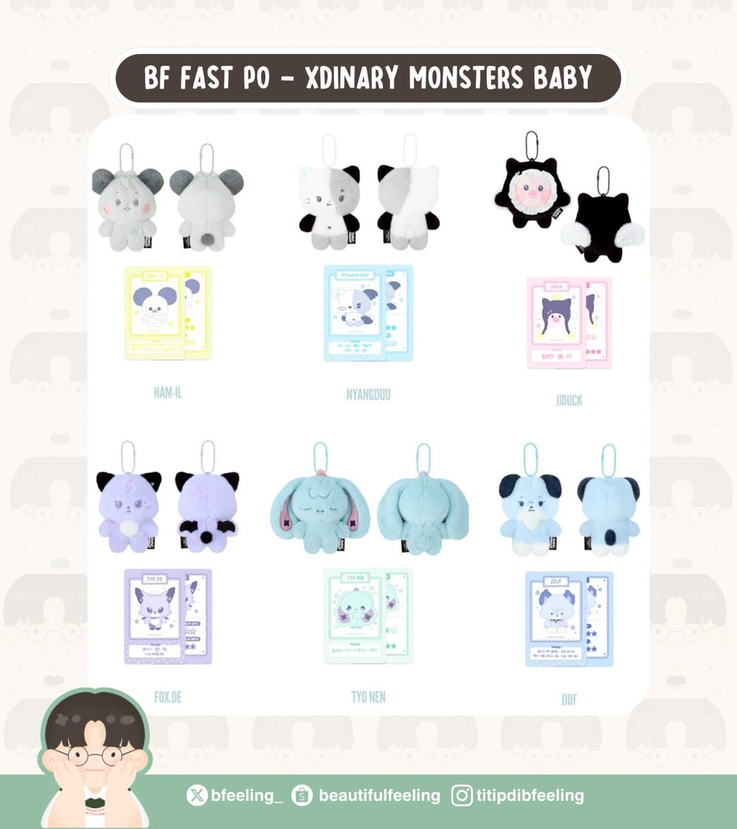 bfeeling_'s tweet photo. [FAST PO] Xdinary Monsters Baby Ver - Restock Fanshop #BF_OpenPO

🔗 https://t.co/QxEhIfif2H

🏷️ Bersih KR 240k (DP 200k)
🚚 Shipping Cargo Express
📌 Depok, Jawa Barat
🗓️ Close PO: 31 Mei 2026 / Sampai sold out di Fanshop 

tag Xdinary Heroes XH Ham-il Nyangduu Jiduck Foxdee Tyonen Jjuf Gunil Jungsu Gaon Ode Junhan Jooyeon