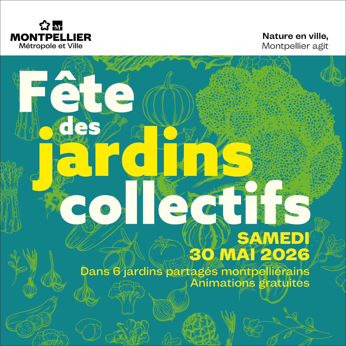 montpellier_'s tweet photo. 🌸🌺 Visite du jardin &amp; atelier, activités sensorielles autour des plantes aromatiques, test de reconnaissance des légumes du jardin...   
La fête des Jardins Collectifs revient pour une nouvelle édition, ce 30 mai 😊
🏷️ Gratuit 
Découvrez le programme 👉 https://t.co/nrSCLBbHUl https://t.co/xoHnPndPiN