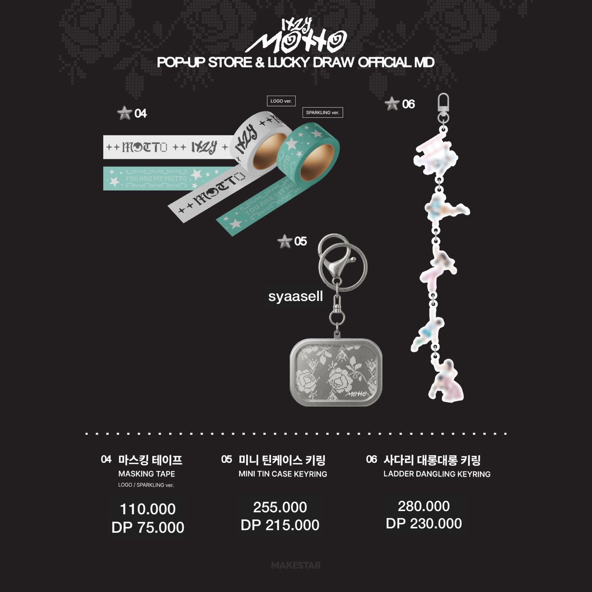 syaasell's tweet photo. INA GO 🇮🇩
OPEN PO

ITZY <Motto> POP-UP STORE
OFFICIAL MERCH ONLINE SALES

Price on pics

Order: https://t.co/JbJstxTAvJ / wa on bio

Close: 1 Juni, 6pm

💵BCA DIGITAL, BNI, Spay
✅Est bersih indo

#ITZY #MIDZY @ITZYofficial
#ITZY_Motto #ITZY_POPUP #ITZY_Motto_POPUP https://t.co/oaWht0NzJk