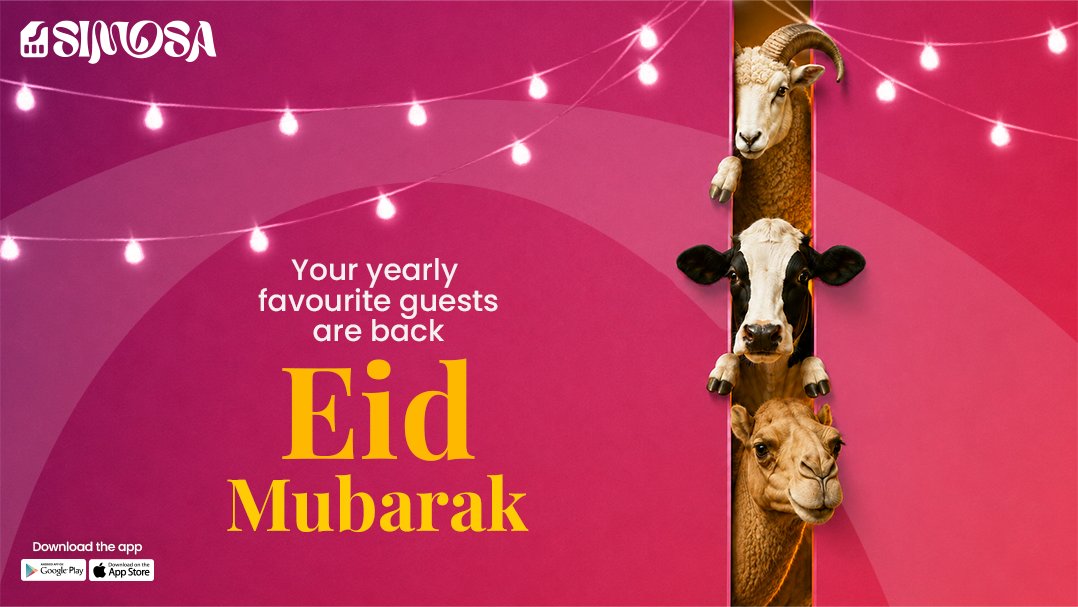 simosaapp's tweet photo. Team #SIMOSA ki taraf se aap ko aur aap ke pyaron ko Eid ul Azha Mubarak.

#EidMubarak #AikAppKiBaatHai https://t.co/yKSXr2EViT