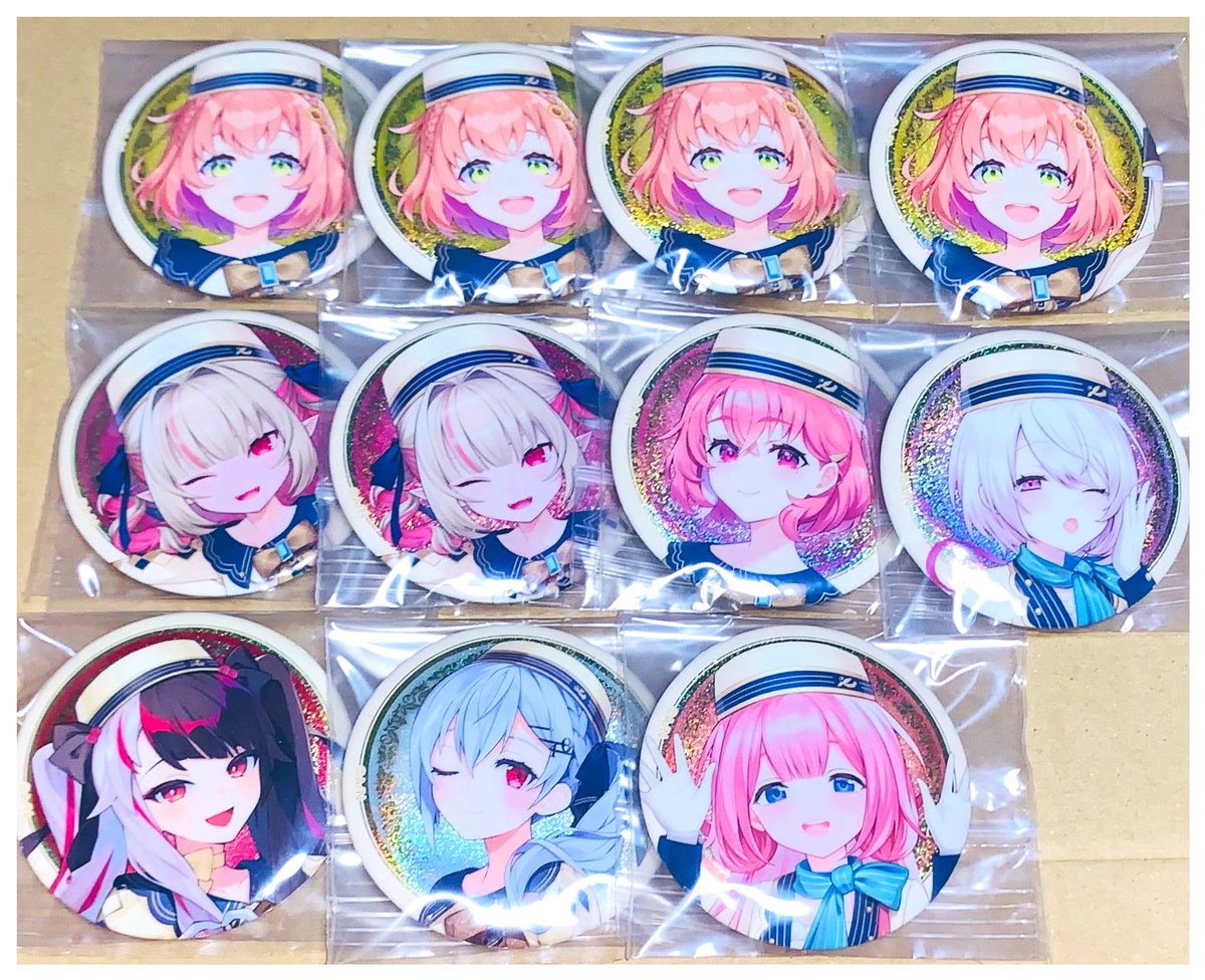 KYKkyom's tweet photo. にじさんじ 缶バッジビスケット 交換

【譲】 
画像1〜3 ALTあり

【求】  
画像4
同異種 🔫 🌟 🐙🌟 👻🔪

※郵送交換希望　纏めての交換優先
※界隈毎に垢分けていません、ご理解頂ける方 https://t.co/hVGQCS0cYa