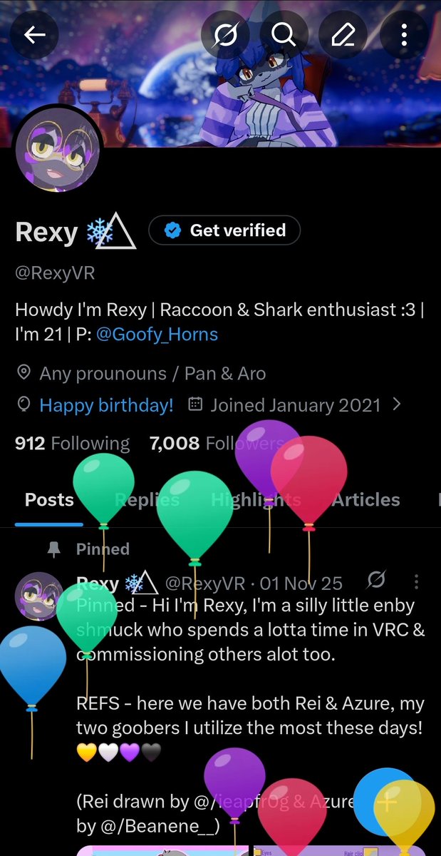 RexyVR's tweet photo. Ah shuckaroonies, it's my birthday huh. https://t.co/2YEePSNMrq