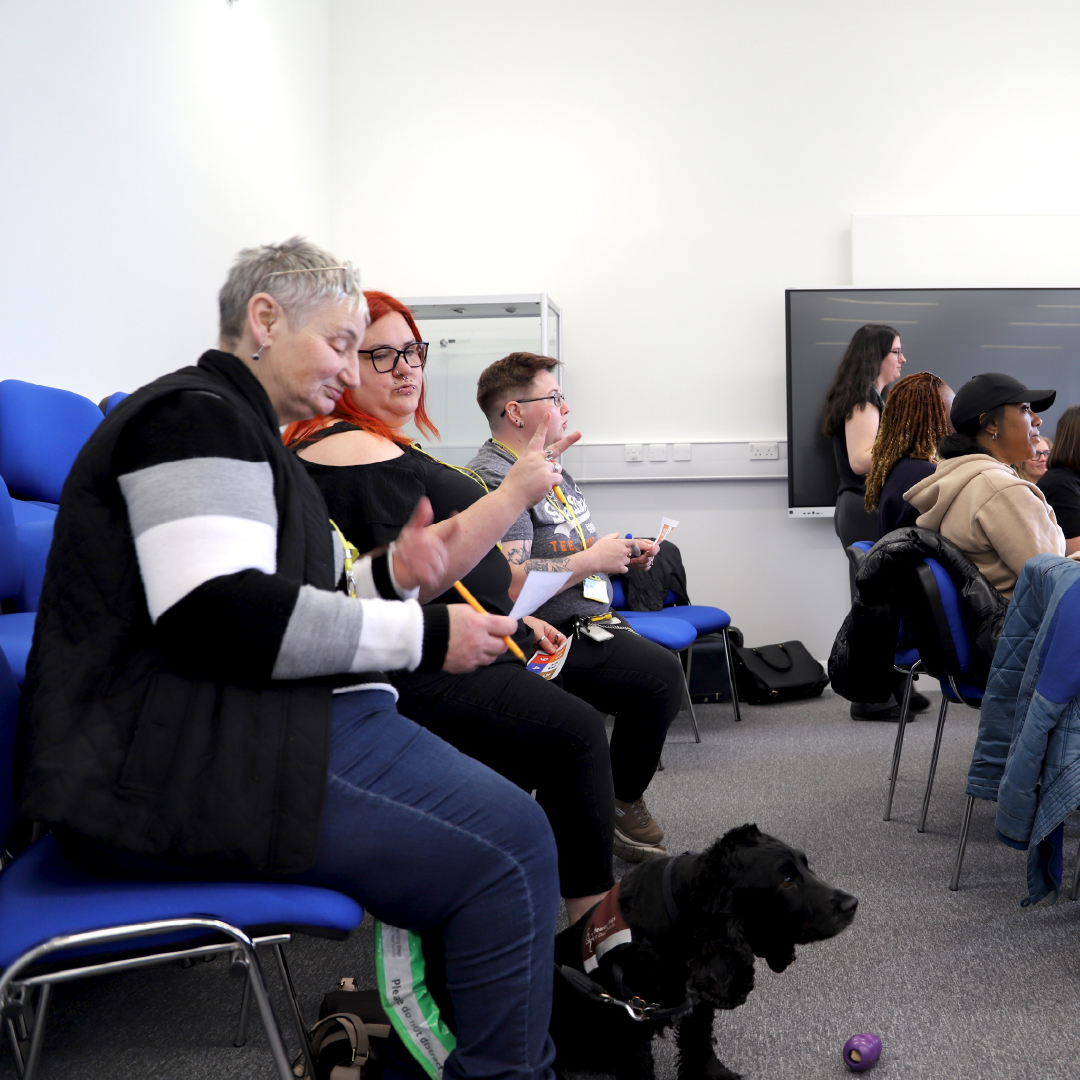 AEWolverhampton's tweet photo. AEW were proud to support #DeafAwarenessWeek with an inspiring BSL session at our City Learning Quarter facilities.

Great to hear how learning British Sign Language has positively impacted our Students and created progression opportunities.

#AdultEducation #AEWolverhampton https://t.co/ojDDfDJvvg