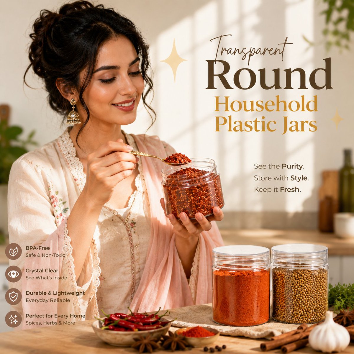RadhikaPolymers's tweet photo. Freshness packed in every drop &amp; crunch ✨
Premium PET Jars &amp; Bottles for safe, stylish, and durable packaging.

📞 Order in bulk. Deliver on time. Every time.

Connect Our Team :-
Contact no. - +919999105576, +919568520652

Website New Article - https://t.co/Jhvb5BjmtD
#PETJars https://t.co/y8h7eNfSPK