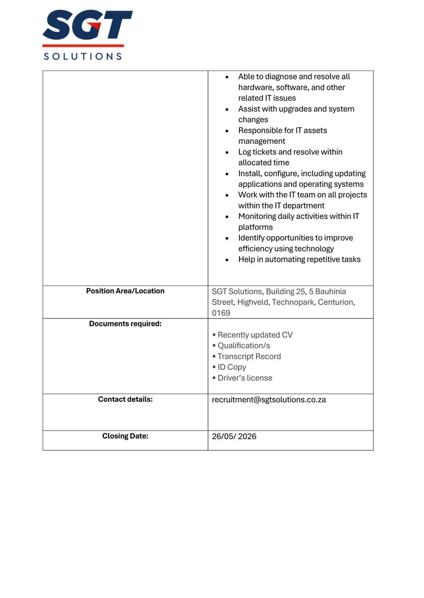 TSC_TVET's tweet photo. Internship opportunity, closing today.

#OurTSC #AchieveTheFuture https://t.co/U6IG0H4ysH