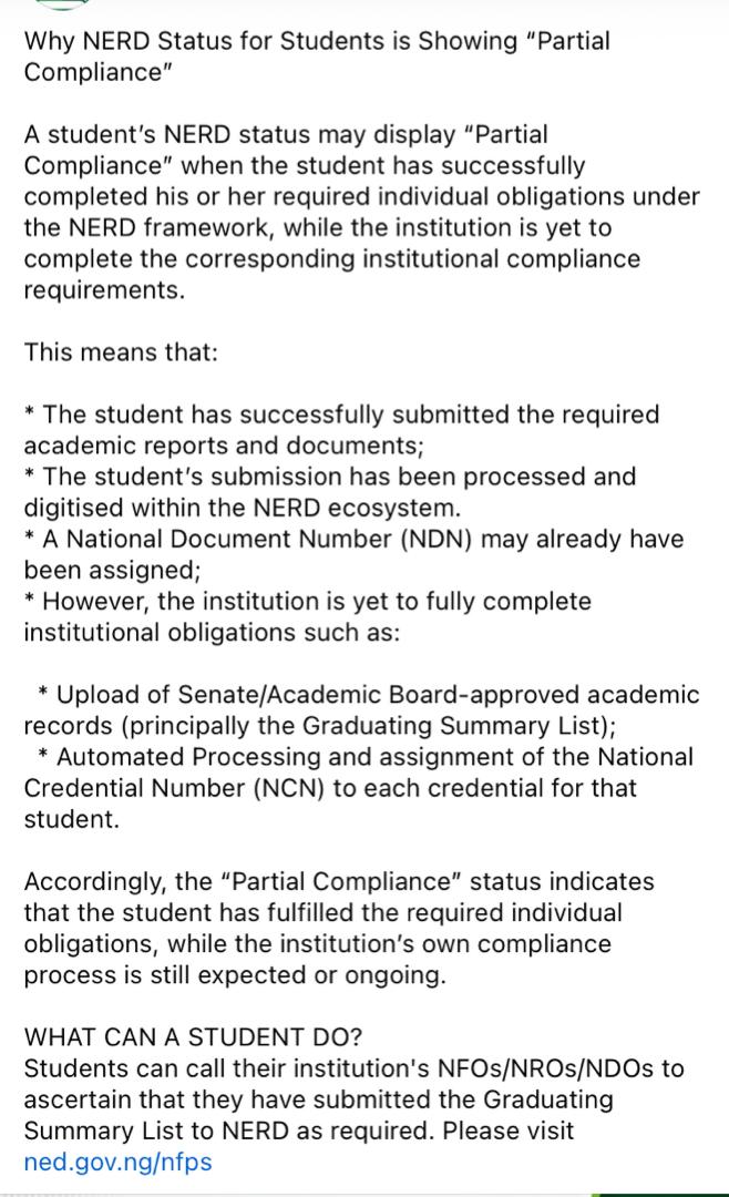 NYSC UPDATE tweet media