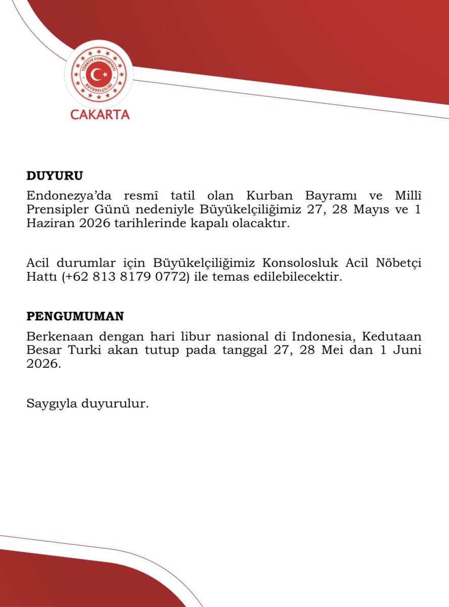 Türkiye in Indonesia tweet media