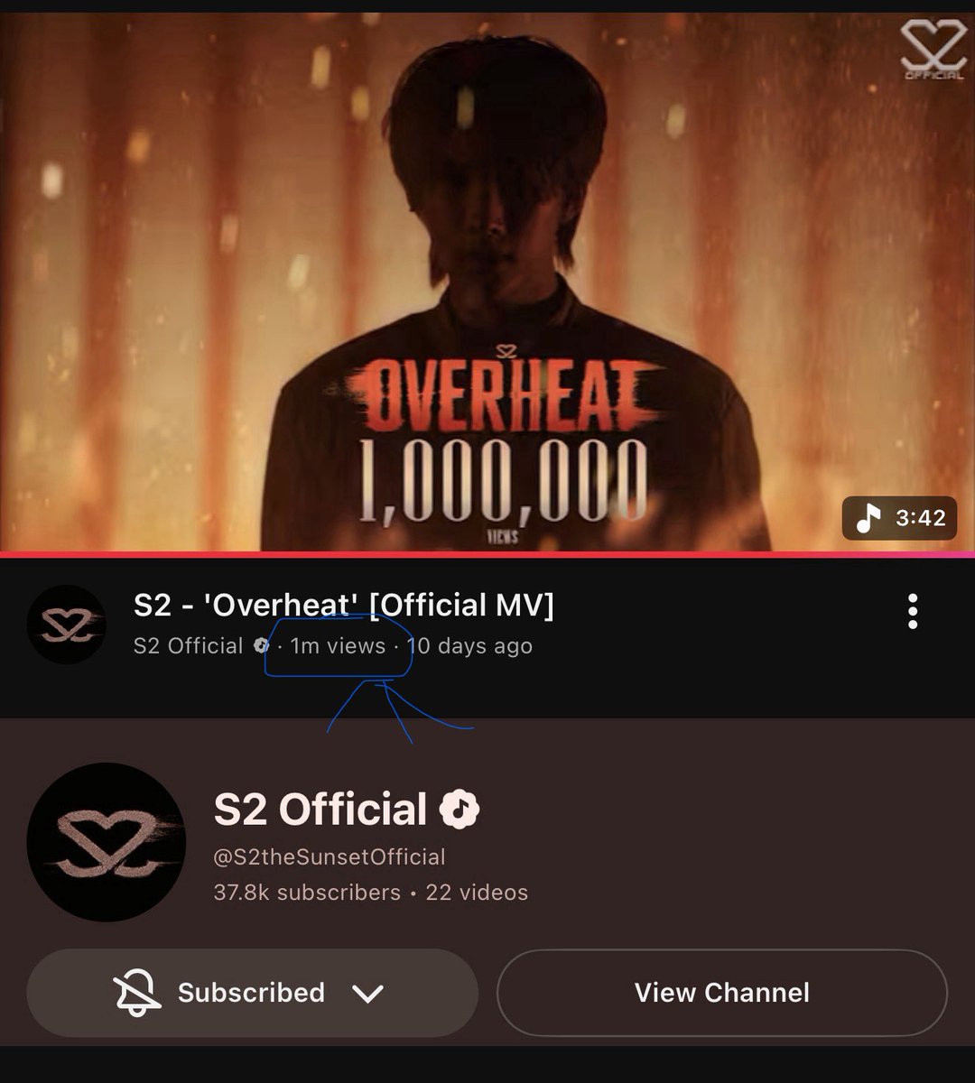 Noeul's Overheat has reached 1M views on Youtube.. Congratulations