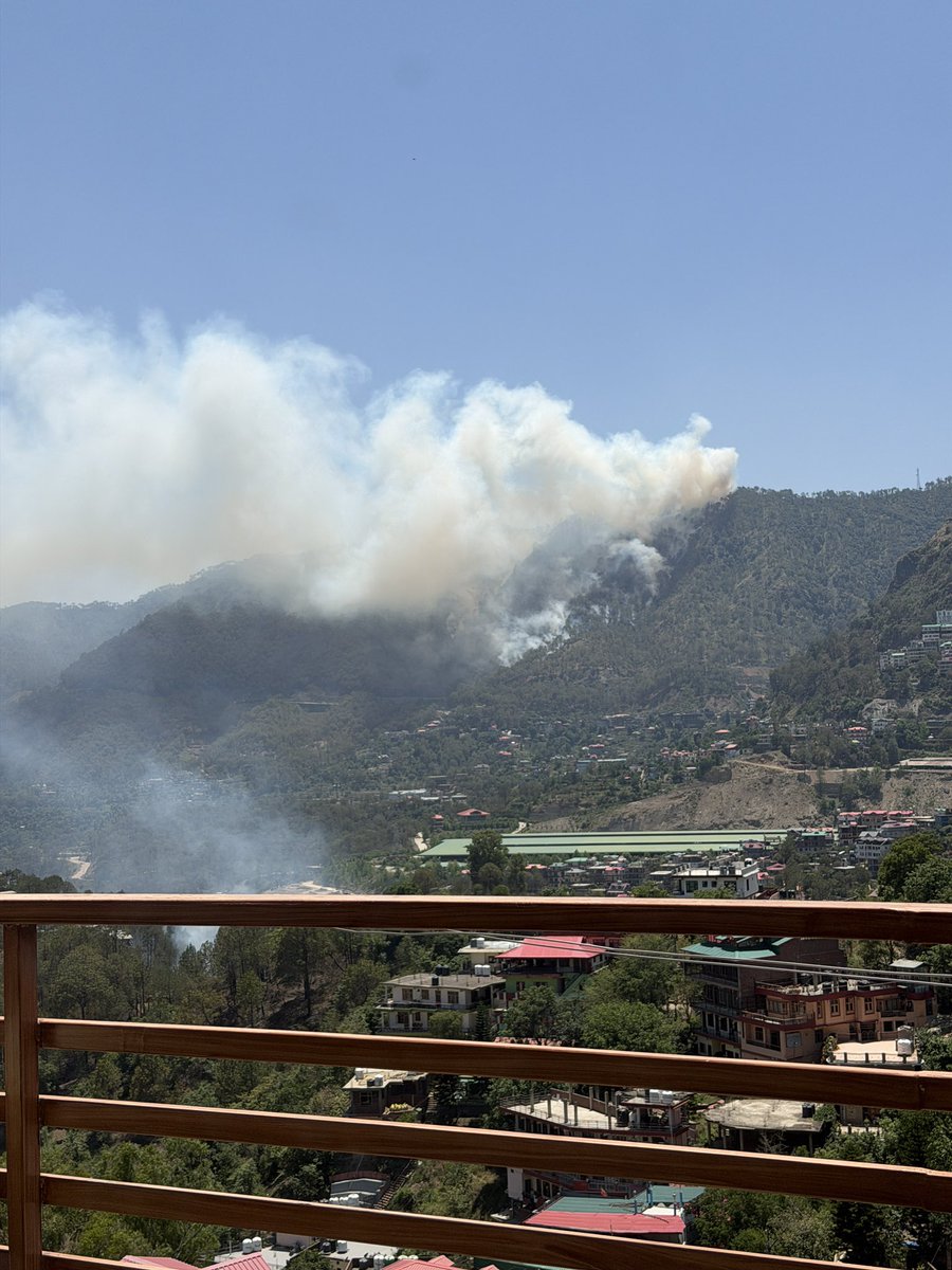 Parth_Vegan's tweet photo. @SukhuSukhvinder I came as a tourist in solan, HP and see what I witnessed. Fire in the whole forest since 4-5 hours which keep on increasing. Please take quick action. It is causing me lung problems. https://t.co/aiArgmaf3w