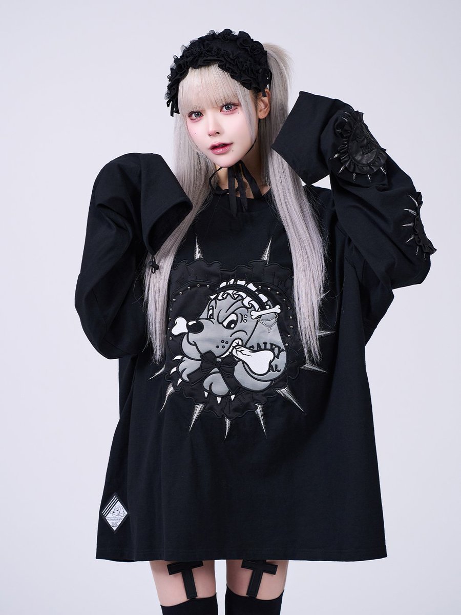 📢お知らせ📢 GALFY×IMVAL/Doll Dog 大萌袖L/S TEE[BLK]店舗に数量限定