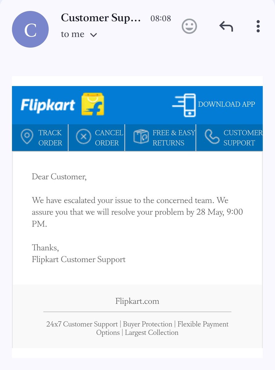 Priyaa_76's tweet photo. Wrost service ever from @FlipkartSupport @Flipkart! My Order Id:[OD437531953032256100] is being delayed continuously without any solution. Every day new date is given. @Kalyan_K @jagograhakjago @ConsumerAffairs #FlipkartScam #ConsumerCourt @walmarthelp @Walmart @WalmartinIndia https://t.co/v8ZQ30CH4W