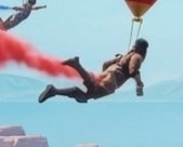 nullakan's tweet photo. The thing I love about Fortnite is how colorful fumes come out of my character's asshole as it drifts through the air https://t.co/xZMJ7Qu6YI