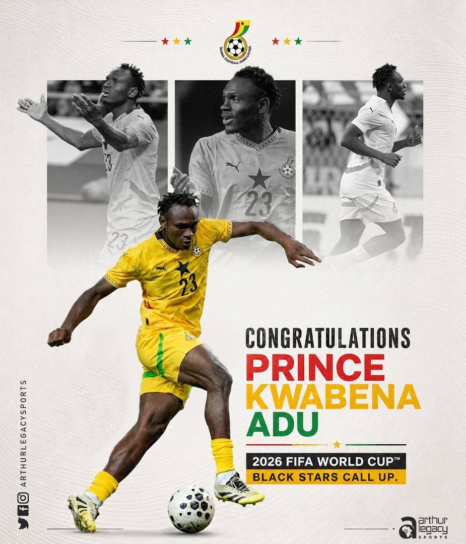 ArthurLegacy's tweet photo. Congratulations to our forward Prince Kwabena Adu for his call up to 🇬🇭   #BlackStars #FIFAClubWorldCup  preparation camp in Wales.

#arthurlegacysports https://t.co/ks9RXRgU1W