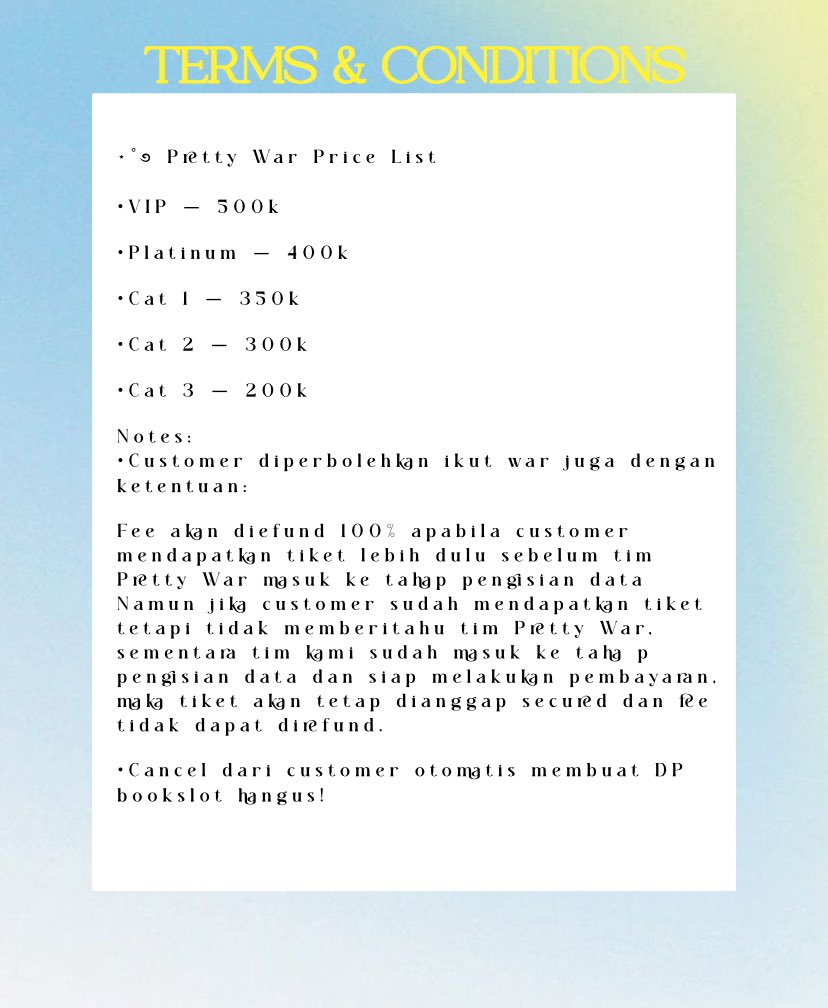 war_pretty's tweet photo. OPEN  JASWAR - BTS WORLD TOUR ‘ARIRANG’ IN JAKARTA!🥊

⚽️FEE START 200k-500k/tix - (Fee after secured).
🪄BOOK SLOT DP 50K/ (full refund jika tidak secured).
🥃LIMITID SLOT!!

🎭Data pribadi cust &amp; Selfpayment💸

📬DM FOR MORE DETAILS🌟 
t. bts world tour arirang in jakarta https://t.co/nbK2qeQMGk