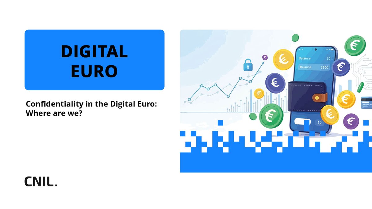 CNIL_en's tweet photo. The draft regulation on digital euro is currently being voted on in the @Europarl_EN and the Eurosystem is preparing for its issuance by 2029. The CNIL and the BfDI🇩🇪 discuss the issues at stake and the work being done to protect the privacy of Europeans 👉https://t.co/e3IjhVW1o9 https://t.co/L8nbh6f40G