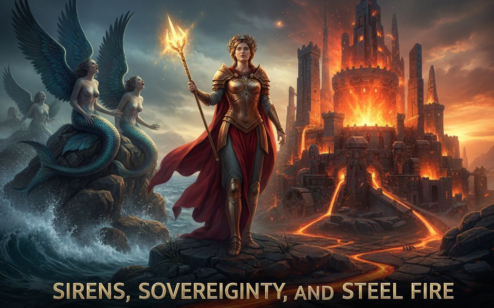 radiohrh's tweet photo. Sirens, Sovereignty, and Steel Fire - https://t.co/ivTKUadhiQ

In this high-oc ... https://t.co/SMC434NA8p #hrhrocks https://t.co/5xRK312z1H