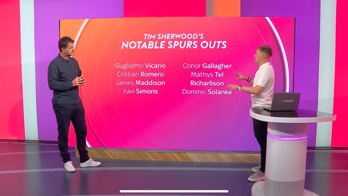 TheLilywhitesID's tweet photo. Tim Sherwood (mantan pelatih Spurs yg saat ini aktif sbg pundit) merilis daftar “Spurs Survivors” (pemain yg harus dipertahankan) dan “Notable Spurs Out” (pemain yg harus dijual) untuk membangun dream team ala Roberto De Zerbi musim depan. #THFC 

Debatable bgt sih ya, kalian setuju nggak sama pilihan Sherwood?