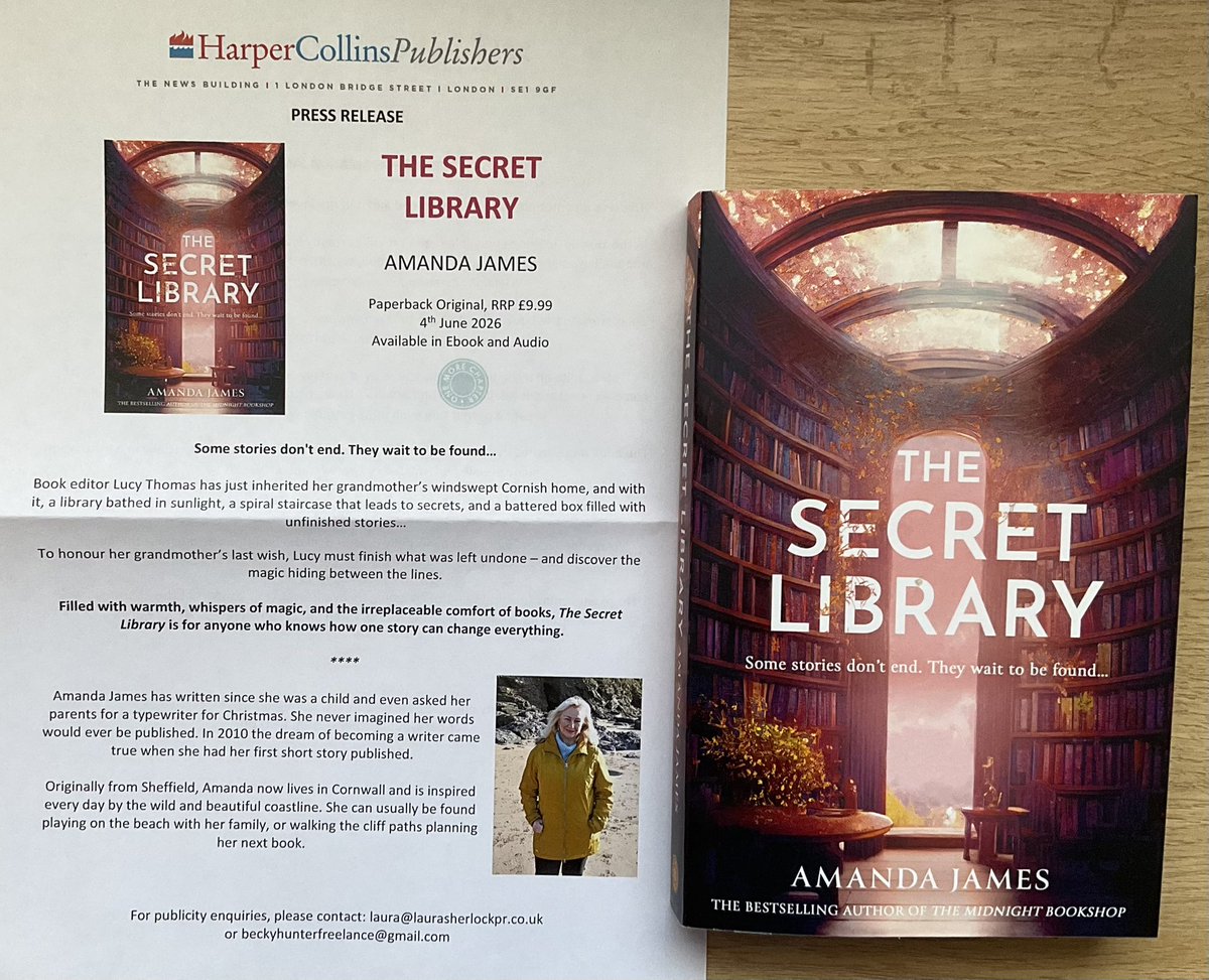 Lindahill50Hill's tweet photo. This surprise book mail of #TheSecretLibrary by Amanda James sounds fabulous. Thank you very much @laurasherlock21 and/or Becky!
Out from @0neMoreChapter_ 4th June
https://t.co/9ibmIcFZlt https://t.co/6E0KytYZNU