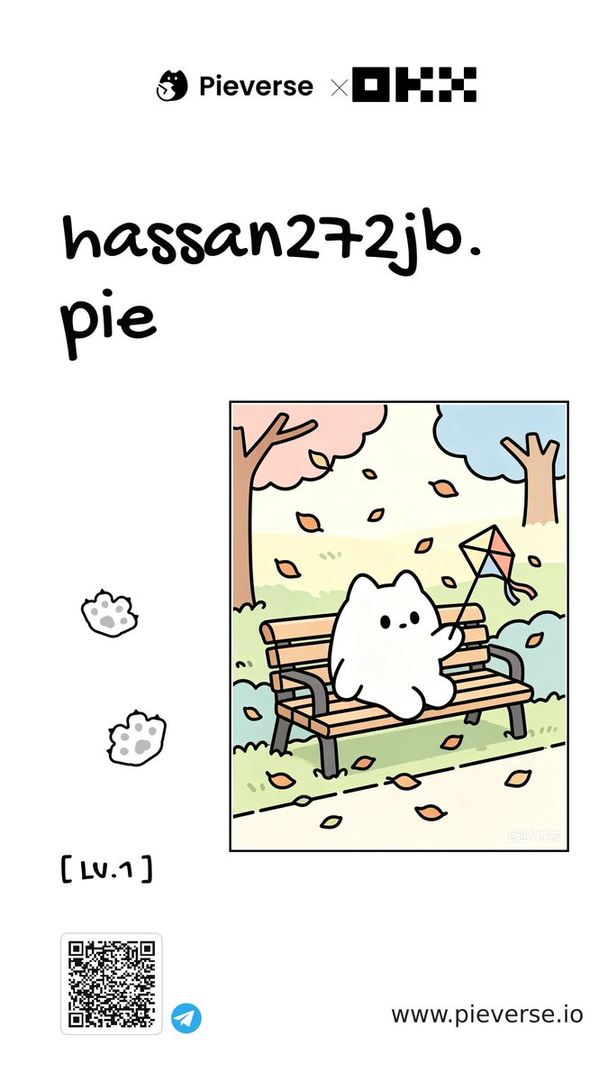 Hassan272jb's tweet photo. Meet hassan272jb.pie — my onchain agent on @pieverse_io.
Wallet, skills, deployed in Telegram. Took about 60 seconds.
https://t.co/FyQj143MfY
@pieverse_io @pieverse_agent0 #PurrfectOnchain https://t.co/bRRXhHaAkL