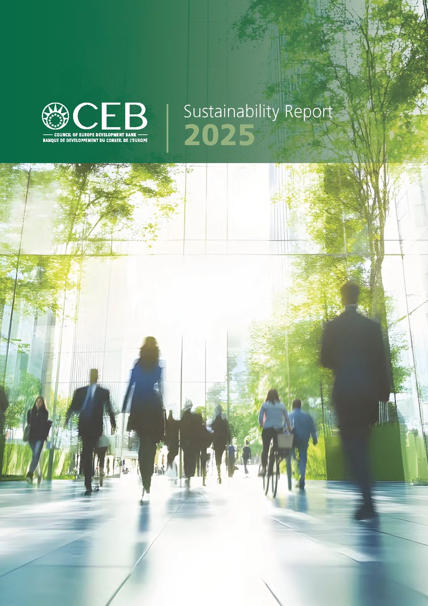 COEbanknews's tweet photo. #CEB Sustainability Report 2025 highlights our strong governance, responsible investment, a people-centred approach to climate action and a steadfast focus on equity, inclusion and resilience👉https://t.co/biaAy3PzLE https://t.co/cxp7xFT4ki