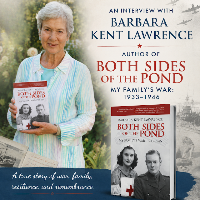 maryanneyarde's tweet photo. I’m delighted to be joined by author Barbara Kent Lawrence to discuss her deeply moving and extensively researched book, Both Sides of the Pond: My Family’s War, 1933–1946.

https://t.co/KGYzwhcQ5f

#Biographical #WW2 #HistoricalFiction https://t.co/o6FVwnXjKa
