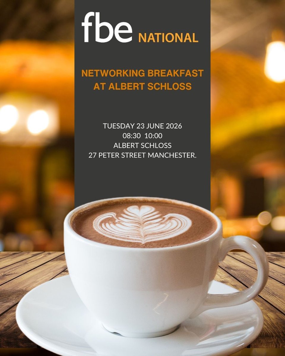 fbeonline's tweet photo. ☕️ Next month we join fbe National in #Manchester for a classic breakfast at Albert Schloss to kickstart Housing Conference 2026! 

Full details online at https://t.co/v1PhCxN4ed

#Housing2026 #Regeneration #HousingManagementMatters #Networking #BusinessBreakfast https://t.co/KtrWuqQmIV