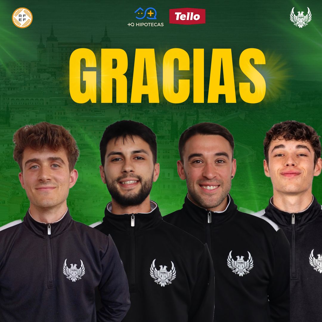 FS_Toledo's tweet photo. Dani Púa, Alberto Parra, Víctor Pages y Pablo Piña no continuarán en el CD Toledo FS la próxima temporada

Gracias infinitas por vuestra implicación, esfuerzo y empeño. Hoy nuestros caminos se separan, pero siempre formaréis parte de la historia de nuestro club.

#QueremosVolver https://t.co/J2BwK4MYgt