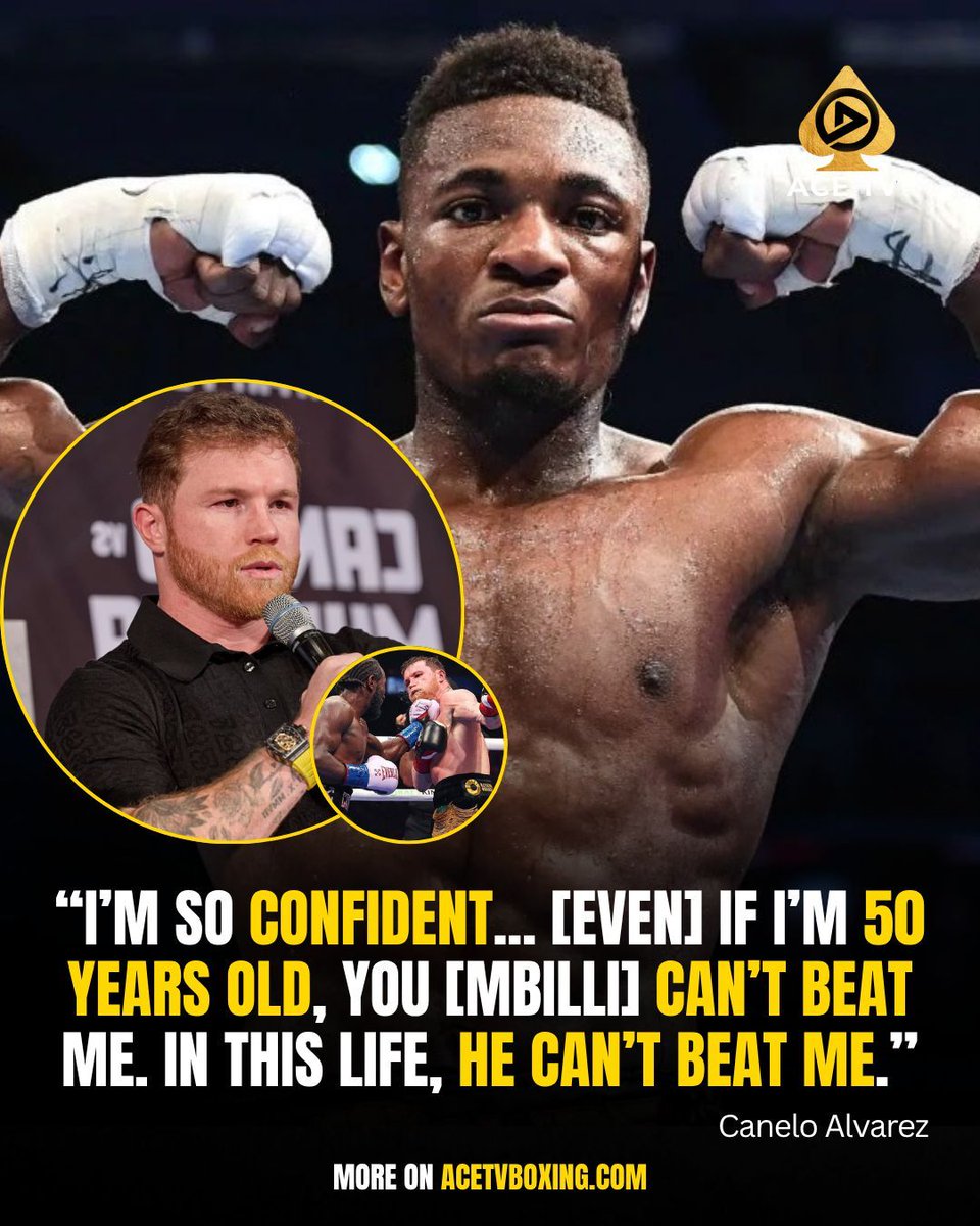acetvboxing's tweet photo. Canelo Alvarez is feeling confident... but the question is, is he going to FAFO? https://t.co/iRyysEsXng