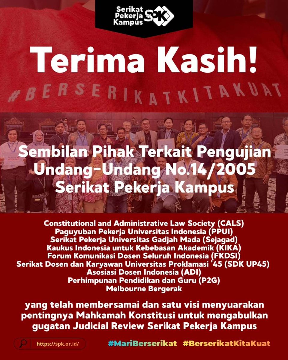 pekerjakampus's tweet photo. Terima kasih untuk 9 pihak terkait
Terima kasih untuk dukungan dari masyarakat
Terima kasih untuk dukungan dari tenaga kependidikan
Terima kasih untuk dukungan dari guru dan dosen

Panjang umur perjuangan✊ https://t.co/XuogwoElGc
