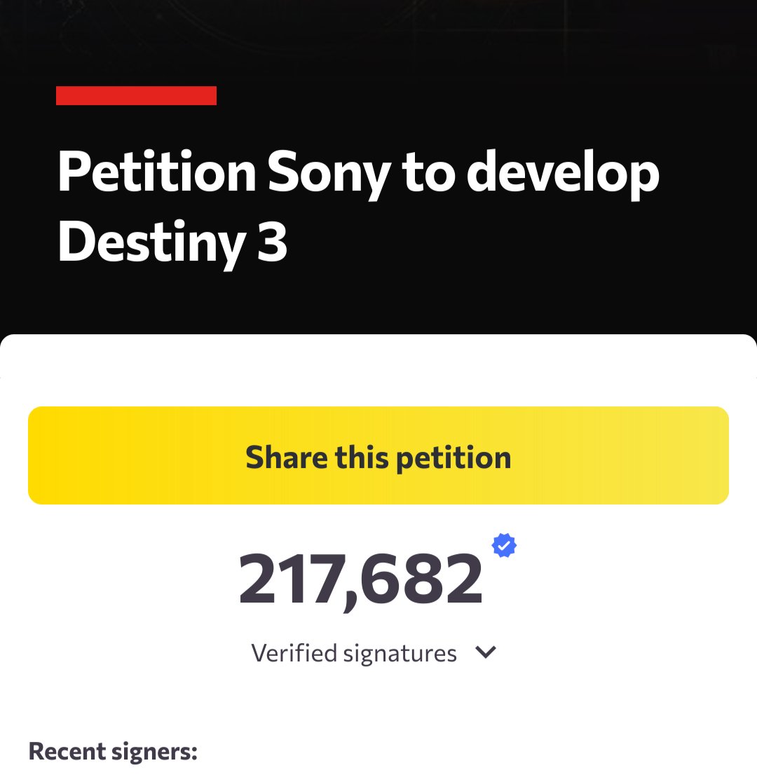 DresdenWarlock's tweet photo. #WeWantDestiny3 #SaveDestiny absolutely crazy where it's at right now. https://t.co/HJAKQqxUHS