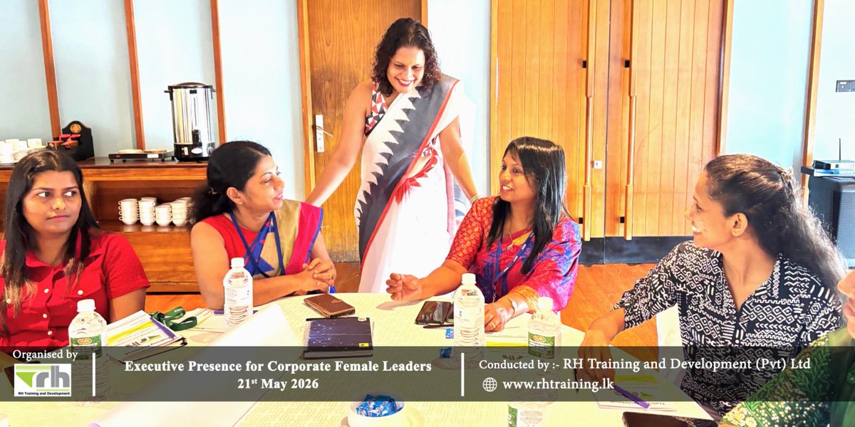 RHtraining's tweet photo. ✨ A Glimpse of the Training on "Executive Presence for Corporate Female Leaders" conducted by @RHtraining on the 21st of May 2026

Thank you all participants for making it to this wonderful event

🔗 Visit https://t.co/4DSmhPTUvo for more details on upcoming Training sessions https://t.co/8n5hw3NHuU