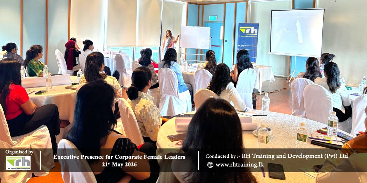 RHtraining's tweet photo. ✨ A Glimpse of the Training on "Executive Presence for Corporate Female Leaders" conducted by @RHtraining on the 21st of May 2026

Thank you all participants for making it to this wonderful event

🔗 Visit https://t.co/4DSmhPTUvo for more details on upcoming Training sessions https://t.co/8n5hw3NHuU