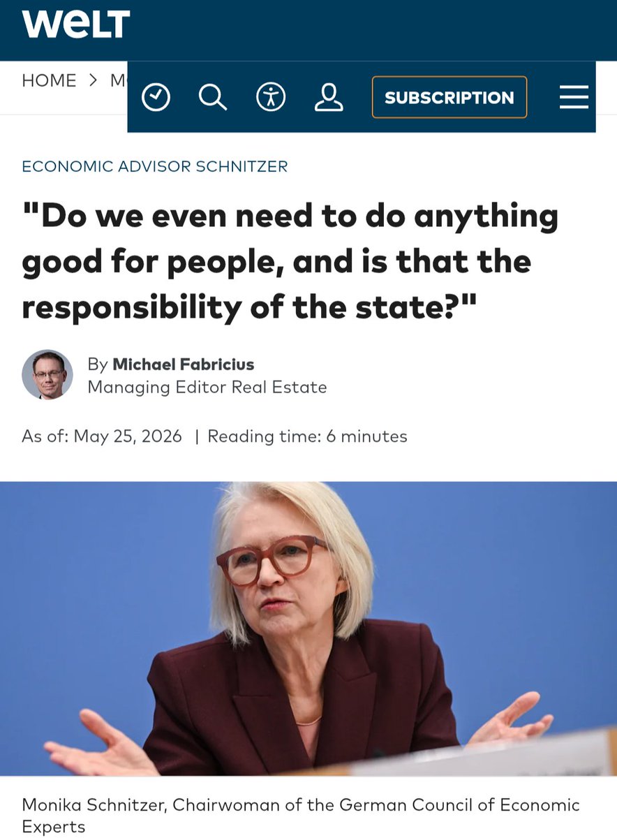 rochowanski's tweet photo. If Merz has the lowest approval rating of any German chancellor in history and centrist parties are imploding, it's because of decades of imposing neoliberal cruelty and becoming unbearably arrogant. This is their "why don't they eat cake?" moment. We know what should come next. https://t.co/Gr2LSroJxF
