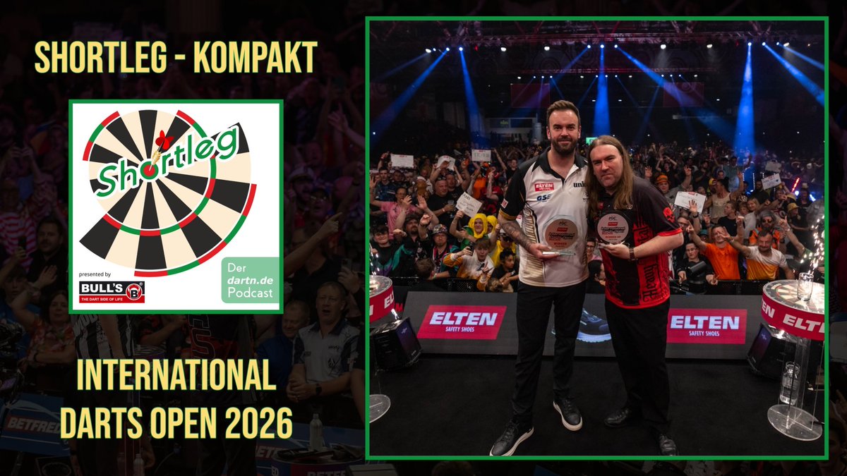 dartn_de's tweet photo. +++ Shortleg Kompakt - International Darts Open +++

🔎 Analyse International Darts Open
🎯 PL Spieltag 16 + Vorschau Play-offs
🌍 Dart aus aller Welt

🎙️: @singlebulldarts &amp; @dartbarth

➡️  https://t.co/3WkFJsLmHY sowie auf allen Podcatchern

#darts #dartzn #shortleg https://t.co/mX8XGlI2pO