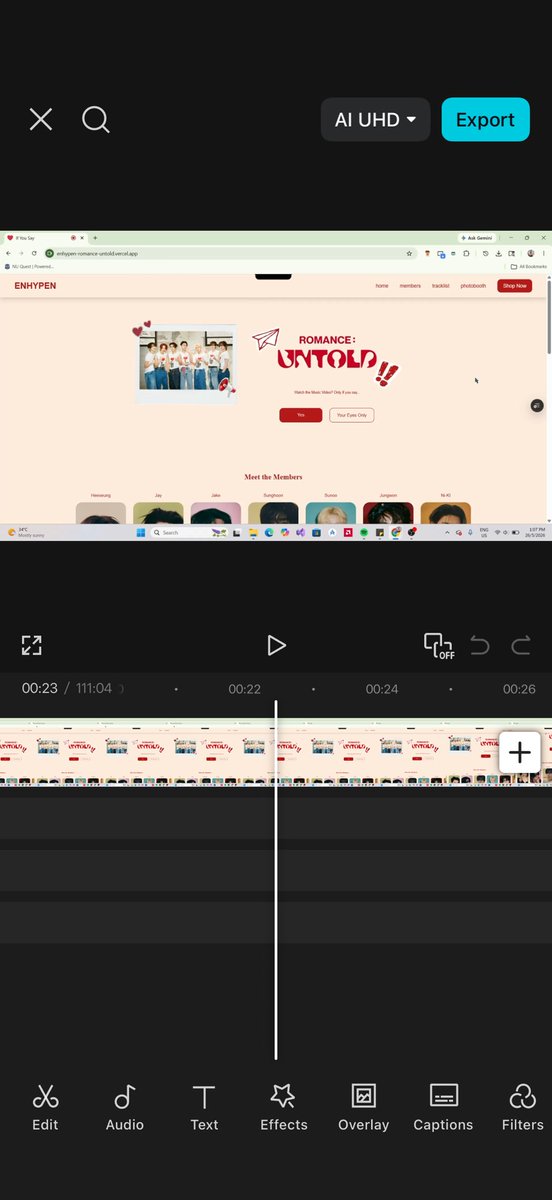 sjyalways's tweet photo. for those interested in learning the process of making a website, i'm already editing the behind-the-scenes :))

i'll be uploading it on my yt tomorrow :D

thank you for the support! https://t.co/JR9AB7A6WX