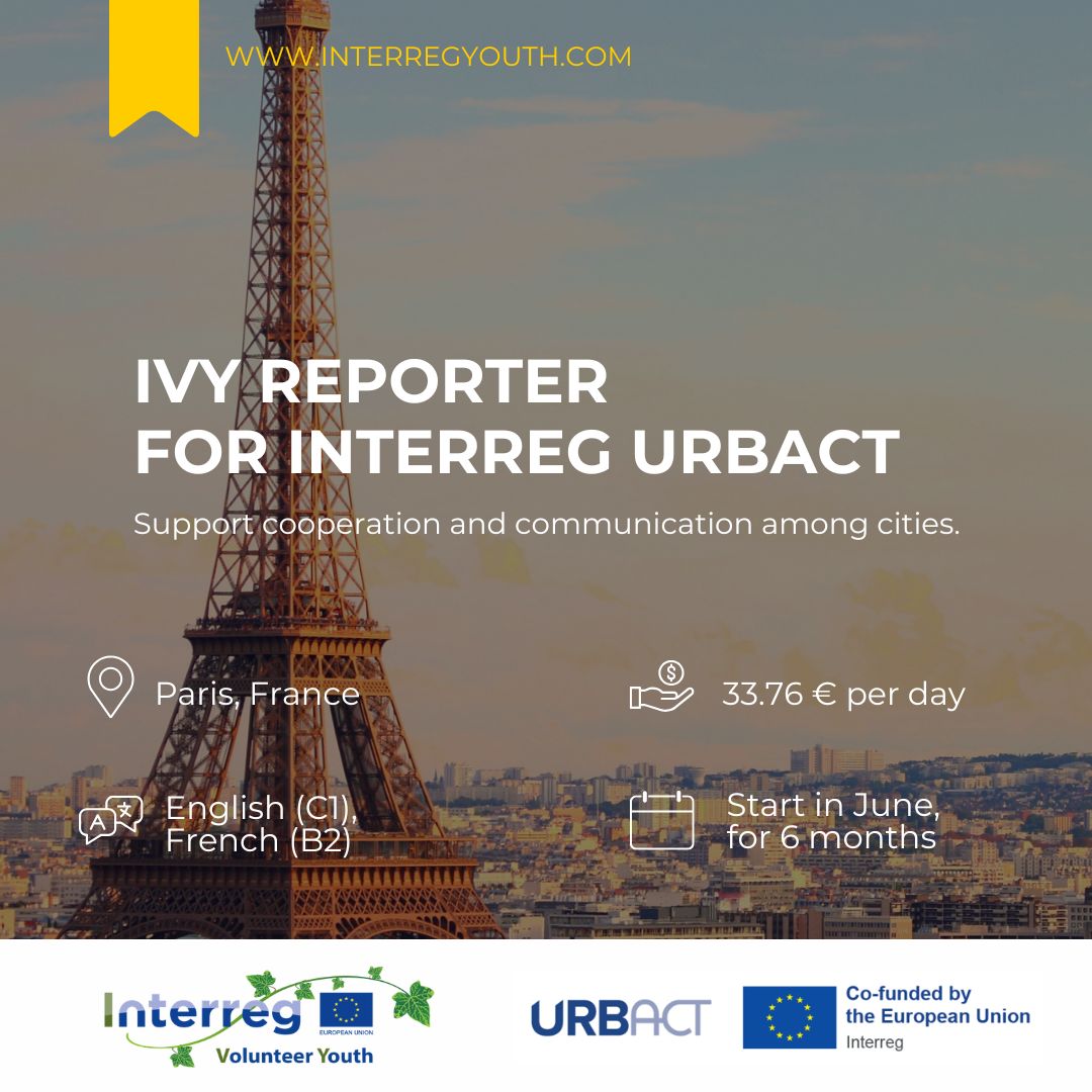 URBACT's tweet photo. Check out the latest openings at URBACT!

👉 IVY Reporter to support cooperation &amp; communication
👉 IVY Reporter to support cooperation &amp; capacity-building

📅 Apply by: 7 June
🔗 Find out more: https://t.co/1nbQY7cv7v https://t.co/SXFwbf5IQv